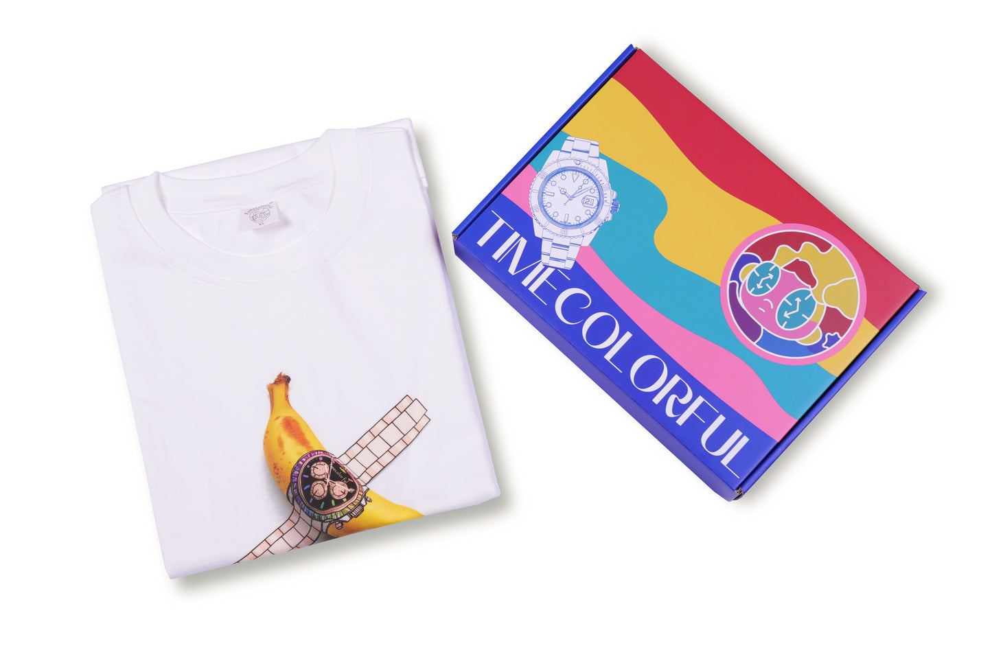 Timecolorful Parody Rolex Daytona 116500LN Watch Creative Peripheral Art Long Sleeve T-shirt