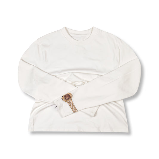 Timecolorful Parody Patek Philippe Nautilus 5711 Watch Creative Peripheral Art Long Sleeve T-shirt