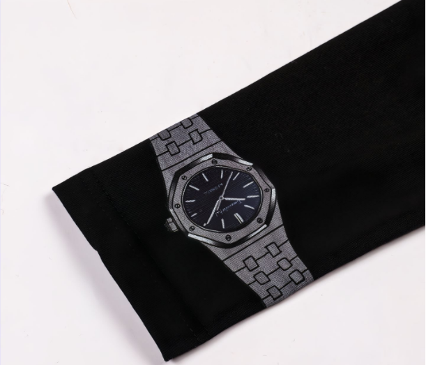 Timecolorful Parody Audemars Piguet 15400 Watch Creative Peripheral Art Long Sleeve T-shirt