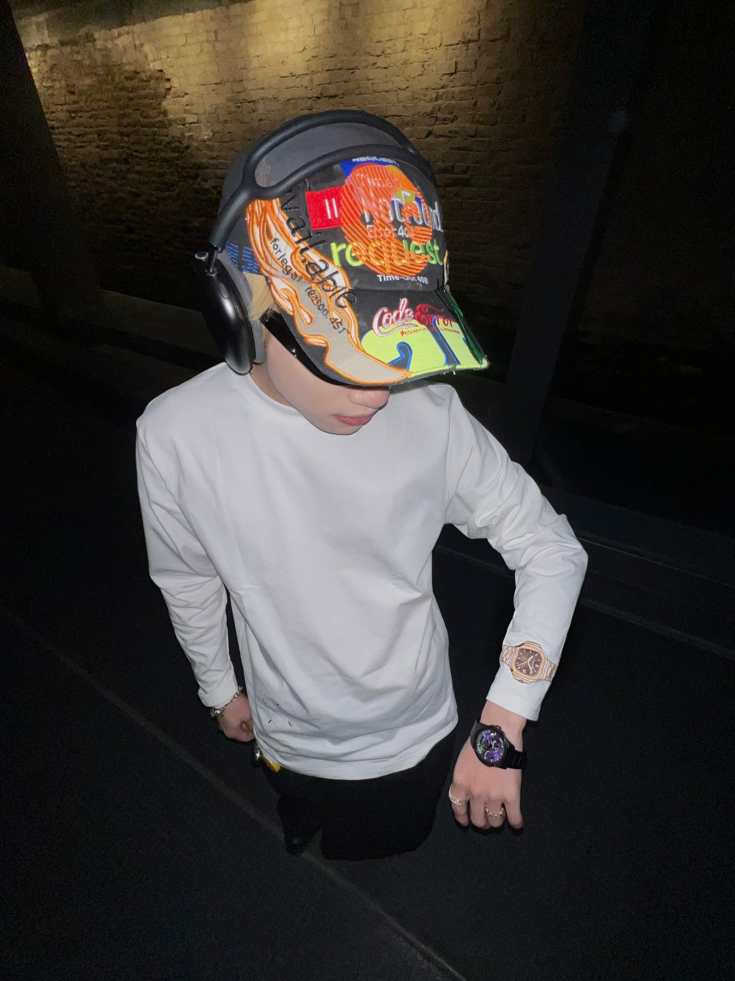 Timecolorful Parody Patek Philippe Nautilus 5711 Watch Creative Peripheral Art Long Sleeve T-shirt